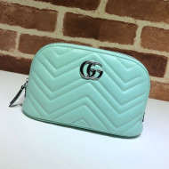 Gucci GG Marmont Large Cosmetic Case 625690 Pastel Green 2020