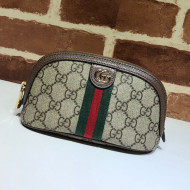 Gucci GG Canvas Medium Cosmetic Case 625550 Brown 2020