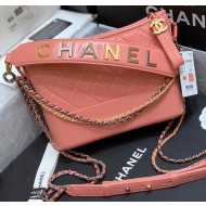 Chanel Medium CHANEL'S GABRIELLE Hobo Bag in Aged Calfskin AS1582 Pink 2020(Top Quality)