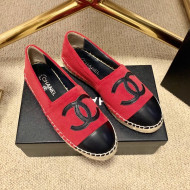 Chanel Shearling Espadrilles Red 2021 1122111