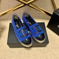 Chanel Shearling Espadrilles Blue 2021 1122113