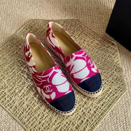 Chanel Print Espadrilles Red 2021 112301