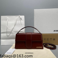 Jacquemus Le Bambino Leather Medium Crossbody Bag Chocolate Brown 2021