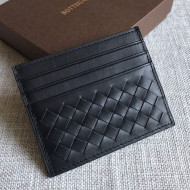 Bottega Veneta Woven Credit Card Case/Holder Black 2021