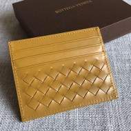 Bottega Veneta Woven Credit Card Case/Holder Yellow 2021