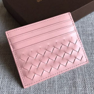 Bottega Veneta Woven Credit Card Case/Holder Pink 2021