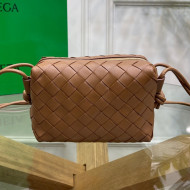 Bottega Veneta Mini Loop Crossbody Bag Caramel Brown 2021