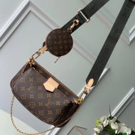 Louis Vuitton Multi-Pochette Accessoires Triple Monogram Canvas Shoulder Bag M44813 03 