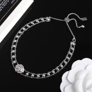 Chanel Crystal Camellia Necklace CHB220120015 Silver 2022