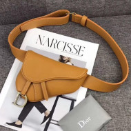 Dior Saddle Belt Bag in Smooth Calfskin Tan 2019