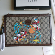 Gucci x Disney Donald Duck GG Canvas Pouch 647925 Beige/Blue 2020