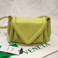 Bottega Veneta Beak Small Lambskin Crossbody Bag Yellow 2021