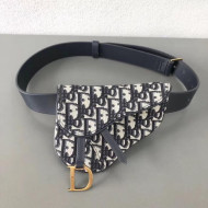 Dior Saddle Belt Bag in Oblique Jacquard Canvas 2019