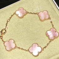 Van Cleef & Arpels Five-Clovers Bracelet Light Pink 2021