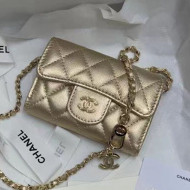 Chanel Metallic Lambskin Classic Belt Bag AP1983 Gold 2021