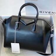 Givenchy Antigona Medium Bag in Shiny Smooth Leather Black/Silver 2021