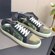 Saint Laurent Camouflage Sneakers Green 2021 07