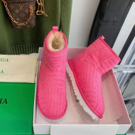 Bottega Veneta Sponge Ankle Boots Pink 2021 112214