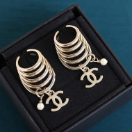 Chanel Short Earrings Gold 2021 21