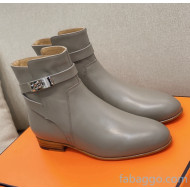 Hermes Calfskin Neo Ankle Boot Grey 2020