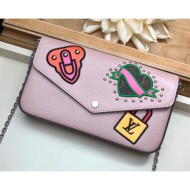 Louis Vuitton Pochette Félicie Pouch Epi Leather M63726 Pink 2019