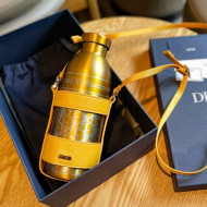 Dior Aqua Bottle 500ml with Shoulder Strap Gold/Yellow 2022