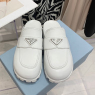 Prada Leather Mules White 2022 032451