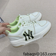 MLB Chunky Liner Leather NY Snekers White/Light Green 2022