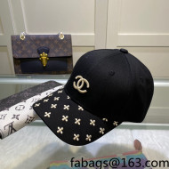 Chanel Canvas Baseball Hat Black 2022 18