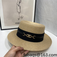 Celine Straw Wide Brim Hat Beige 2022 0401140