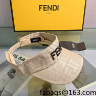 Fendi FF Visor Hat Beige 2022 0401164