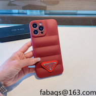  Prada iPhone Case Burgundy 2022