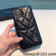 Chanel Leather iPhone Case Black 2022 41