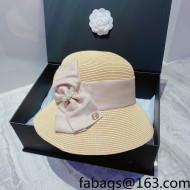 Chanel Straw Bucket Hat Beige 2022 040107