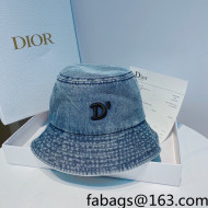 Dior Denim Bucket Hat Blue 2022 040158