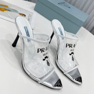 Prada TPU Rubber High Heel Mules 10cm White 2022