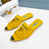 Prada TPU Flat Mules Yellow 2022 032381