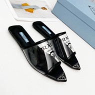 Prada TPU Flat Mules Transparent 2022 032384