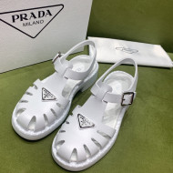 Prada Sporty Foam Rubber Sandals White 2022 032621