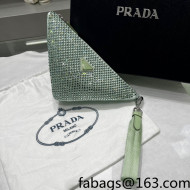 Prada Triangle Crystal Pouch 1NE039 Green 2022