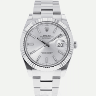 SUPER QUALITY – Rolex Datejust 126334 – Men: Dial Color – Silver, Bracelet - Stainless Steel, Case Size – 41mm, Max. Wrist Size - 7.25 inches