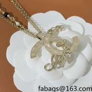 Chanel CC Pendant Long Necklace 2022 040212