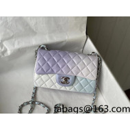 Chanel Gradient Mini Flap Bag A69900 Light Blue/Light Purple/White 2022