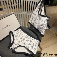 Chanel Logo Swimwear White 2022 032903