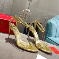 Christian Louboutin Neon High Heel Sandals 10cm Gold 2022 032838