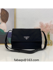 Prada Medium Padded Nylon Shoulder Bag 1BD255 Black 2023