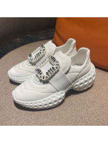 Roger Vivier Fabric Sneakers White/Crystal 2021 111873