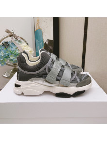 Dior D-Wander Sneakers in Grey Camouflage Technical Fabric 2021 