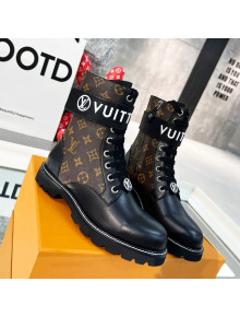 Louis Vuitton Territory Flat Ankle Range Monogram Canvas Boots Brown 2021