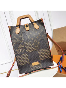 Louis Vuitton Mini Tote Bag in Giant Damier Ebene and Monogram Canvas N403558 2021